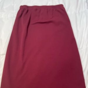 Knee length skirt